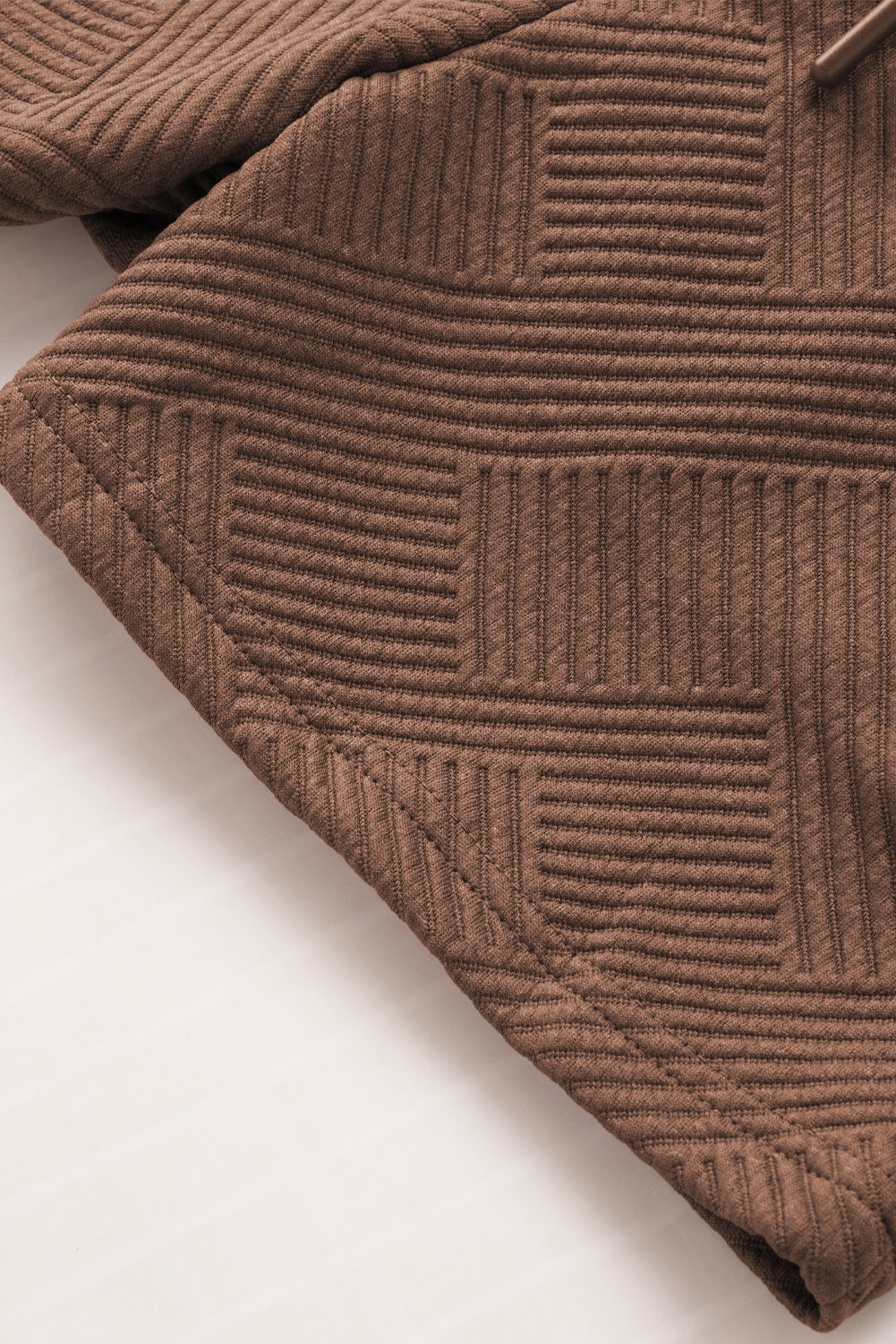 Navy Blue Textured Loose Fit T Shirt and Drawstring Pants Set