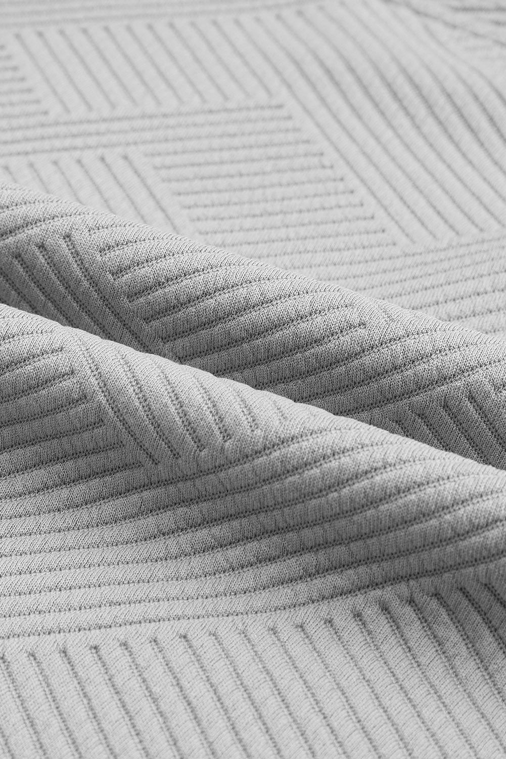 Navy Blue Textured Loose Fit T Shirt and Drawstring Pants Set