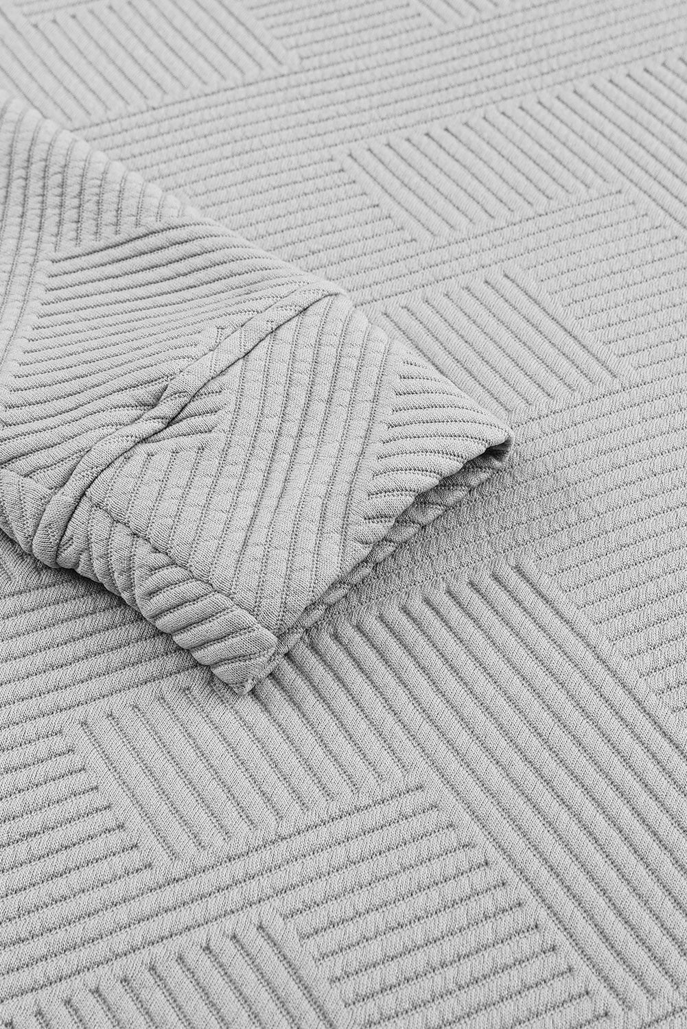 Navy Blue Textured Loose Fit T Shirt and Drawstring Pants Set