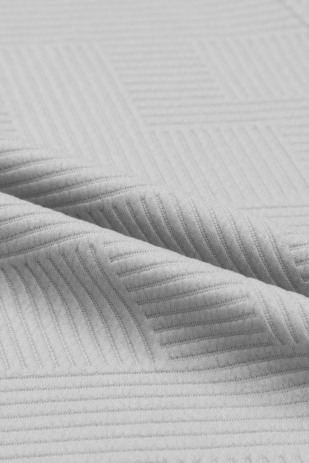 Navy Blue Textured Loose Fit T Shirt and Drawstring Pants Set