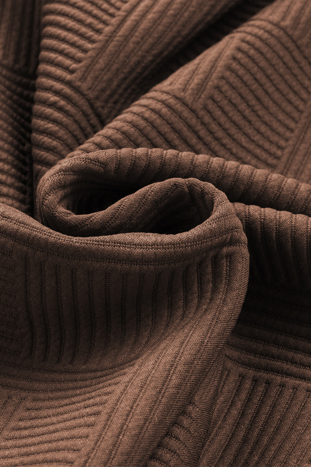 Navy Blue Textured Loose Fit T Shirt and Drawstring Pants Set